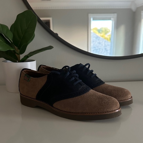 Vintage G.H. Bass & Co. Suede Leather Oxford Shoes - Picture 1 of 5